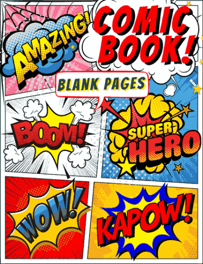 Comic Book Blank Pages Vol. 1